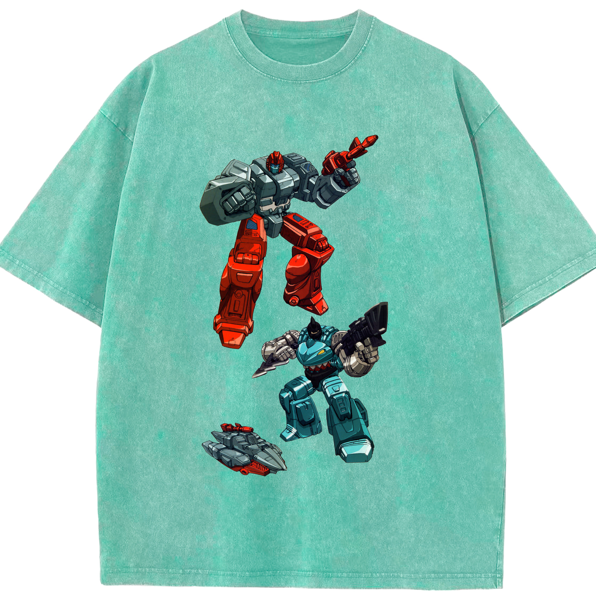 （画像用）  綿100% ヴィンテージ風 半袖Tシャツ（フロントプリント）